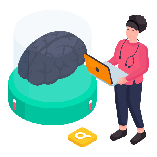 Brain, Mind, Intelligence, Cerebrum, Brain Network  illustration