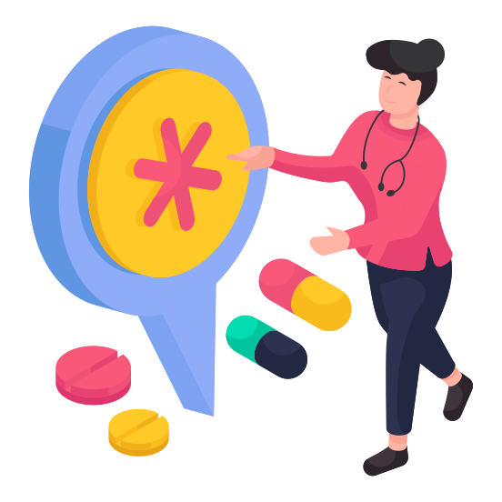 Medical Location, Medical Direction, Gps, Navigation, Geolocation, illustration