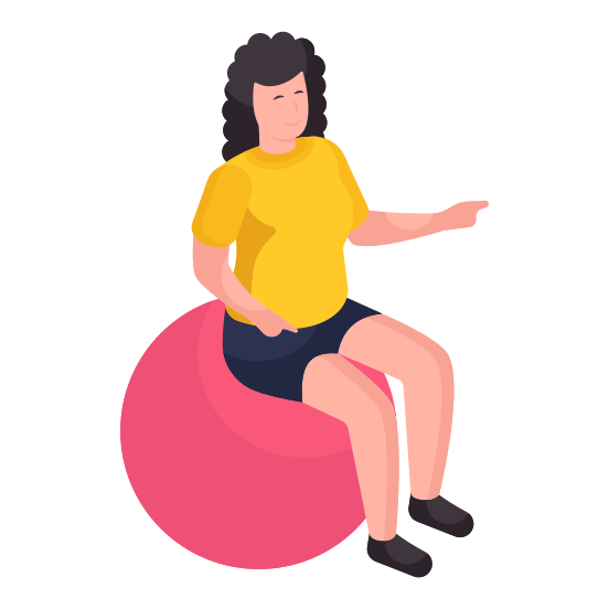 Fitness Ball Exercise, Yoga Ball, Exercise Ball, Stability Ball, Swiss Ball illustration