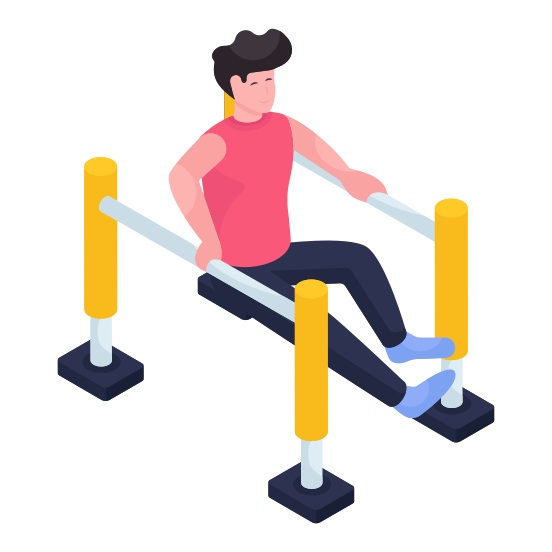 Street Exercise, Workout, Fitness, Gymnast, Physical Activity  illustration