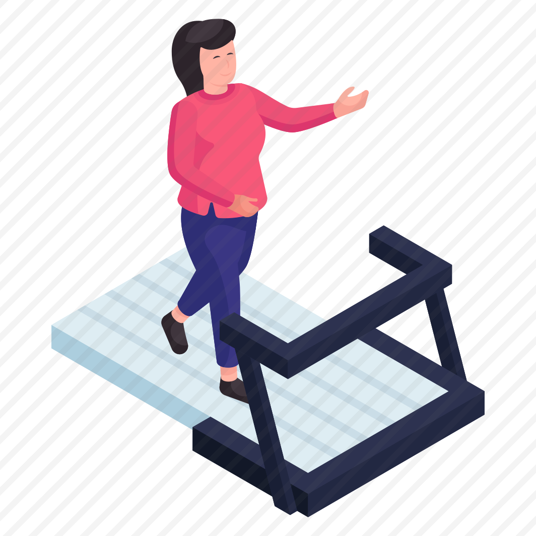 Treadmill Running, Ergometer, Gym Machine, Treadwheel, Fitness Machine preview