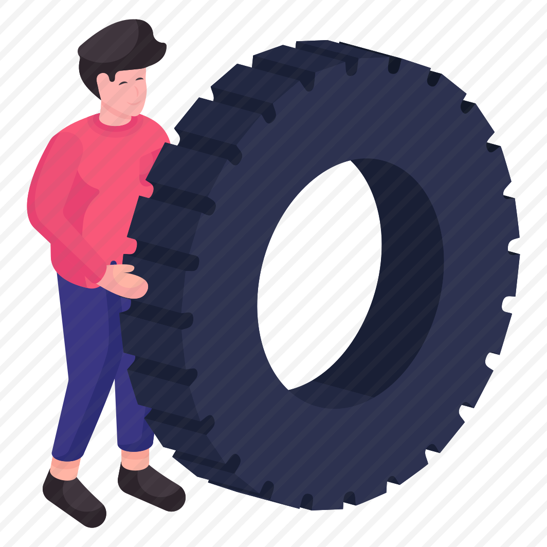 Tyre Exercise, Fitness, Workout, Flipping Tyre, Physical Activity  preview