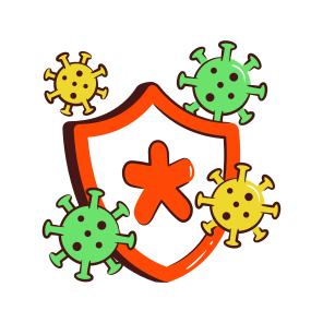 Coronavirus Security, Coronavirus Protection, Covid Security, Covid Protection, Covid Safety icon