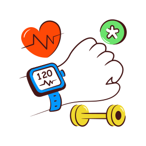 Health Tracker, Smartwatch, Smartband, Smart Bracelet, Fitness Tracker icon