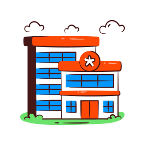 Hospital, Building, Architecture, Structure, Dispensary, icon