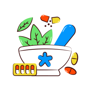 Pestle Mortar, Grinder, Mixer, Herbal Medication, Ayurvedic, icon