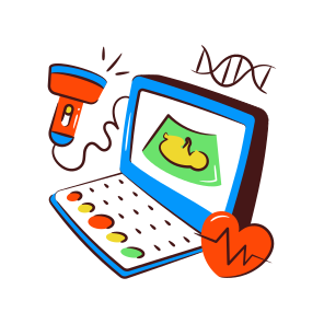 Ultrasound, Sonography, Ultrasonography, Ecography, Sonogram, icon