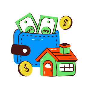 Home Payment, House Payment, Property Payment, Real Estate Payment, Cash Payment,vector icon