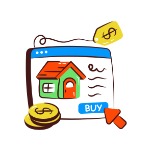 Online Property, Online House, Buy Home Online, Online Real Estate, Real Estate Website icon