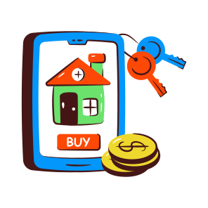Online Property, Online House, Mobile Home, Online Real Estate, Real Estate App icon