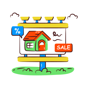 Property Placard, Property Ad, Property Advertisement, Property Campaign, Real Estate Promotion, icon