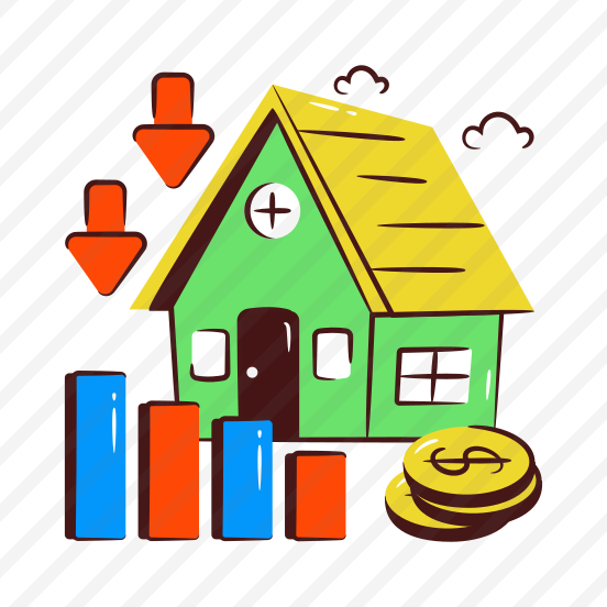 Property Value Down, Home Value, House Value, Estate Value, House Price Decline preview