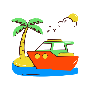 Beach Travel, Ship, Water Transport, Watercraft, Sea Travel, icon