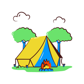 Camp, Campsite, Temporary Residence, Accomodation, Tent icon