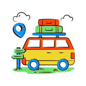 Camper Van, Road Trip, Vehicle, Automobile, Automotive icon