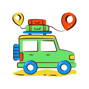 Road Journey, Road Trip, Vehicle, Automobile, Automotive icon