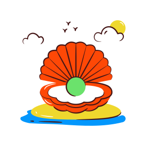 Seashell, Pearl, Mollusc, Conch, Mussel icon