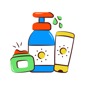 Toiletries, Cosmetic Accessories, Suntan, Sunblock, Sunscreen icon