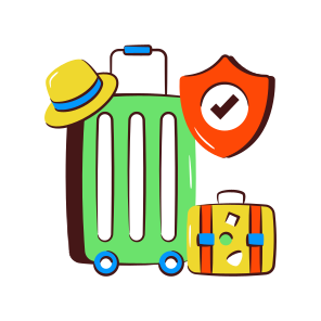 Travel Bag, Baggage, Briefcase, Suitcase, Secure Luggage icon
