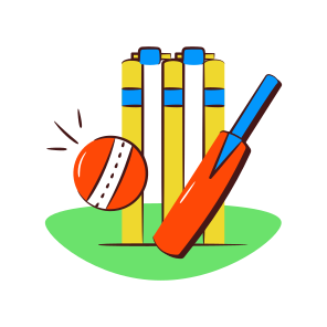 Cricket, Bat Ball, Sports Tools, Sports Equipment, Sports Instrument icon