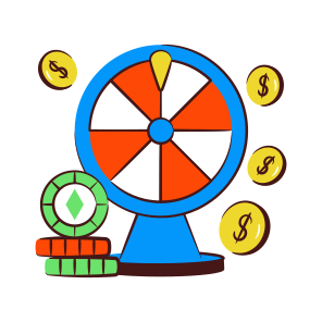 Fortune Wheel, Lucky Wheel, Lottery, Roulette, Gambling Wheel, icon