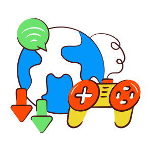 Global Gaming, Video Gaming, Game Install, Game Download, Iot icon