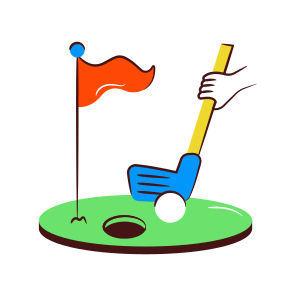 Golf Course, Golf Game, Golf Arena, Golf Ground, Playground icon