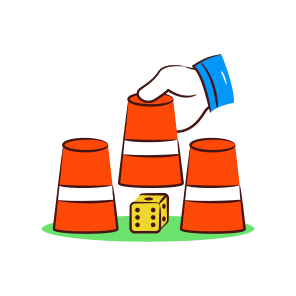 Guessing Game, Three Cups Game, Entertainment, Fun, Secret Game icon