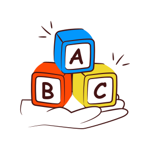 Abc Blocks, Abc Learning, Basic Education, Kindergarten, Basic Learning, icon