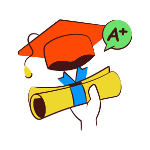 Certificate, Degree, Diploma, Exam Passed, Graduation,icons icon