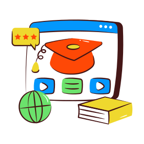 Education Website, Online Education, Online Learning, E Learning, Digital Education icon