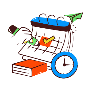 Study Schedule, Study Timetable, Planner, Calendar, Almanac icon