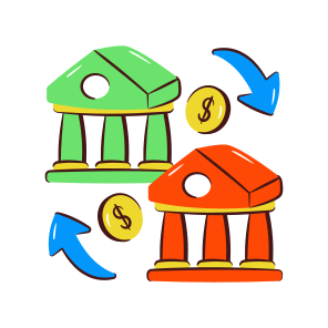 Bank Transfer, Building, Depository House, Financial Institute, Treasury House icon