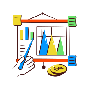 Business Presentation, Graphical Representation, Data Analyst, Statistics, Infographic, icon