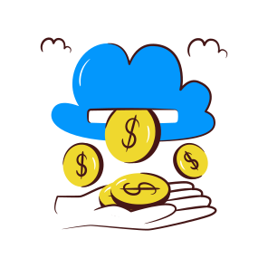 Cloud Earning, Cloud Money, Cloud Cash, Cloud Investment, Cloud Economy, icon