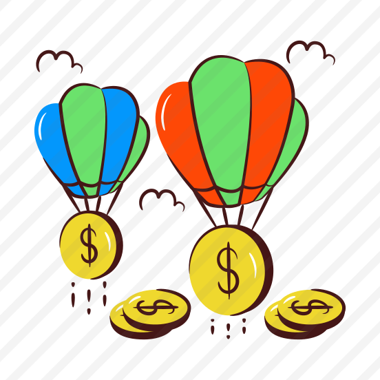Financial Balloons, Parachute Money, Dollar Balloon, Money Freedom, Financial Freedom, preview