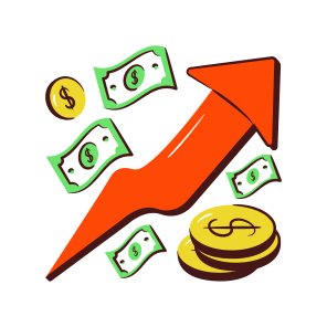 Financial Progress, Infographic, Statistics, Financial Chart, Financial Graph icon