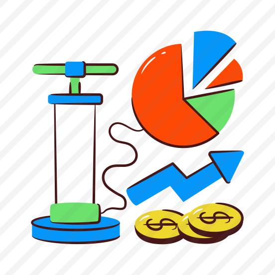 Financial Progress, Infographic, Statistics, Financial Chart, Financial Graph,icons preview