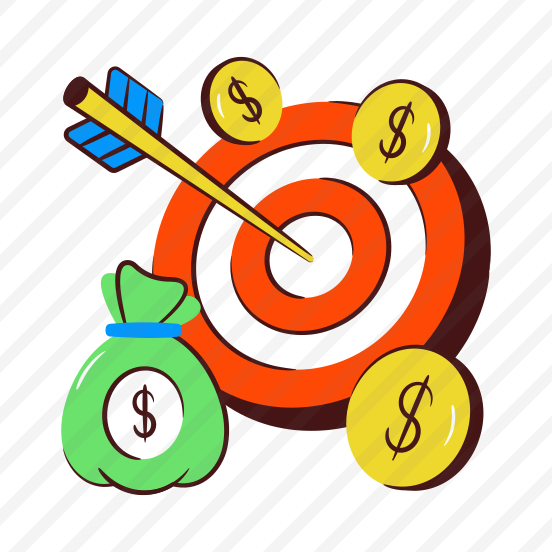 Money Target, Dollar Target, Financial Target, Money Goal, Cash Target preview