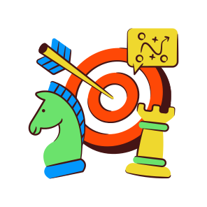 Target Strategy, Target Planning, Goal, Aim, Objective, icon