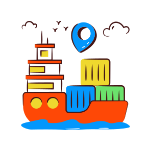 Cargo Boat, Cargo Ship, Watercraft, Water Logistic, Water Shipment icon