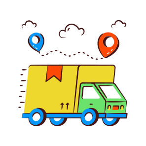 Cargo Tracking, Cargo Delivery, Road Freight, Cargo Truck, Logistic Delivery icon