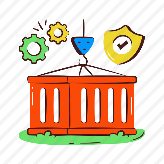 Container Lifting, Container Hoist, Cargo Container, Shipping Container, Heavy Container preview