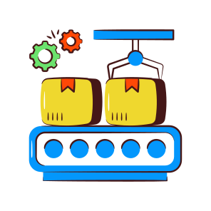 Conveyor Belt, Manufacturing Unit, Luggage Carousel, Assembly Line, Packing Belt icon