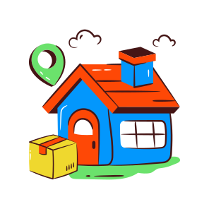 Door Delivery, Home Delivery, Parcel Delivery, Package Delivery, Logistic Delivery, icon