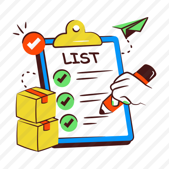 Logistic List, Logistic Plan, Checklist, Todo List, Worksheet preview