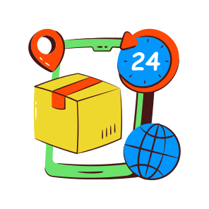 Mobile Parcel, Mobile Package, Online Package, Mobile Delivery, Phone Parcel icon