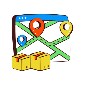 Online Parcel Location, Online Package, Online Delivery, Logistic Website, Logistic Delivery icon