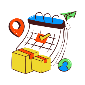 Parcel Schedule, Logistic Schedule, Delivery Schedule, Delivery Reminder icon