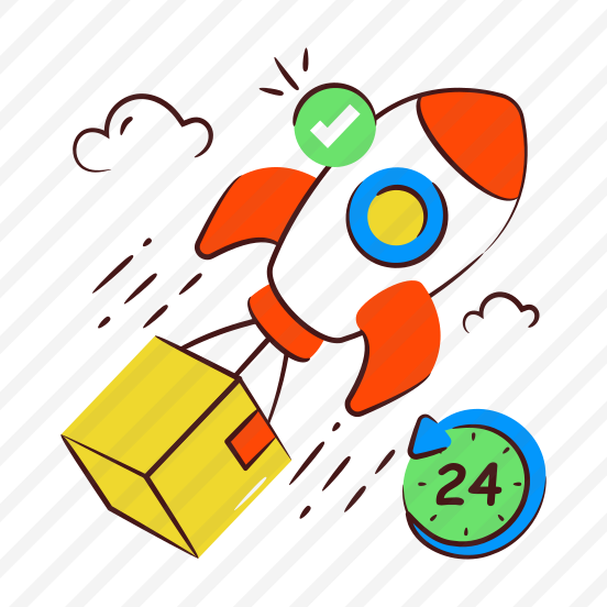 Rocket Delivery, Logistic Delivery, Rocket Shipment, Fast Delivery, Cargo preview